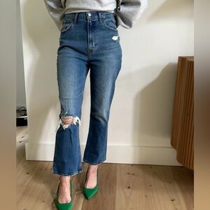 ABERCROMBIE & FITCH ultra high rise kick flare